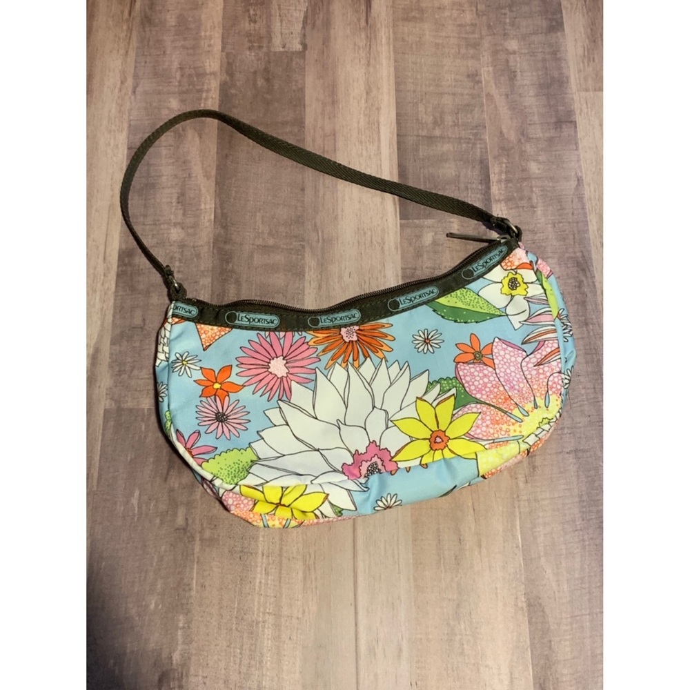 Blue Floral LeSportsac Purse